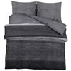 vidaXL Set Copripiumino Grigio Scuro 155x220 cm in Cotone
