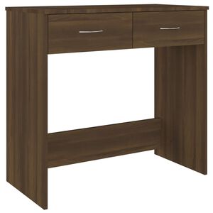 vidaXL Scrivania Rovere Marrone 80x40x75 cm in Legno Multistrato