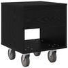 vidaXL Comodino Rovere Nero 40,5 x 40 x 48 cm Legno multistrato