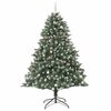 vidaXL Albero di Natale artificiale con 300 LED Verde 240 cm