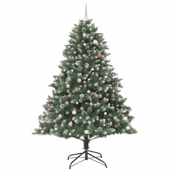 vidaXL Albero di Natale artificiale con 300 LED Verde 240 cm