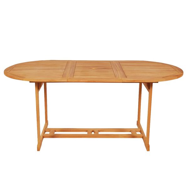 vidaXL Set da Pranzo da Giardino 7 pz con Cuscini in Legno di Teak