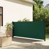 vidaXL Tenda da Sole Laterale Retrattile Verde Scuro 140x600 cm
