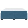 vidaXL Struttura del letto Blu Scuro 200 x 200 cm Tessuto
