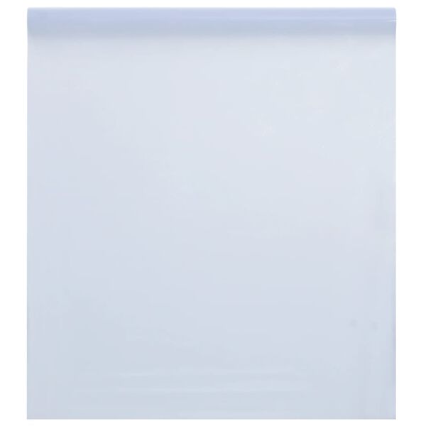 vidaXL Pellicola Statica Smerigliata Bianco 60x500 cm PVC