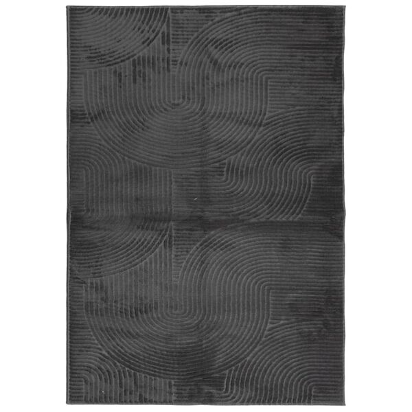 vidaXL Tappeto IZA a Pelo Corto Aspetto Scandinavo antracite 140x200cm