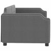 vidaXL Letto da Giorno Grigio 90x200 cm in Tessuto