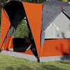 vidaXL Tenda Capanna con tetto Grigio e arancione 333 x 317 x 194 cm