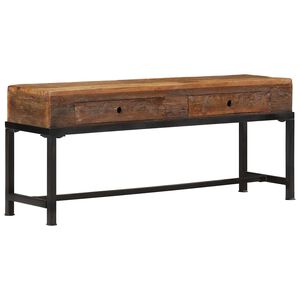 vidaXL Mobile Porta TV 110x30x46 in Legno Massello di Recupero