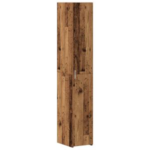 vidaXL Credenza 2 pcs Legno vecchio 30 x 42,5 x 185 cm