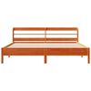 vidaXL Letto senza Materasso Marrone Cera 200x200 cm in Legno di Pino