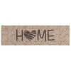 vidaXL Tappeto da Cucina Beige Home 150 x 45 cm 100% Poliammide