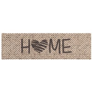 vidaXL Tappeto da Cucina Beige Home 150 x 45 cm 100% Poliammide