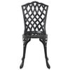 vidaXL Set da Pranzo per Giardino 5 pcs Nero Alluminio