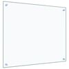 vidaXL Paraschizzi per Cucina Trasparente 70x60 cm in Vetro Temperato