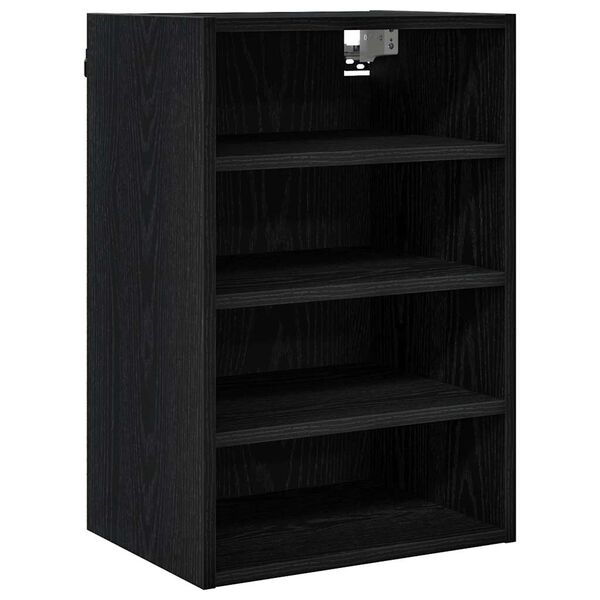 vidaXL Armadio pensile Rovere nero 40 x 29,5 x 60 cm Legno multistrato