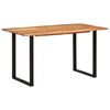 vidaXL Tavolo da Pranzo 140x70x76 cm in Legno Massello di Acacia