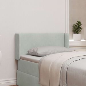 vidaXL Orecchia della Testata Grigio chiaro 40,5 x 40,5 x 4 cm Velluto