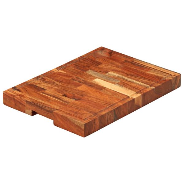 vidaXL Tagliere 42x30x4 cm in Legno Massello di Acacia