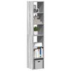 vidaXL Librerie 2 pz Impilabili Grigio Sonoma 30x30x80cm in Truciolato