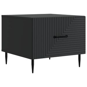 vidaXL Tavolino da salotto Nero 49 x 50 x 40 cm Legno ingegnerizzato
