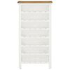 vidaXL Cantinetta per Vini 56x32x110 cm Legno Massello di Rovere