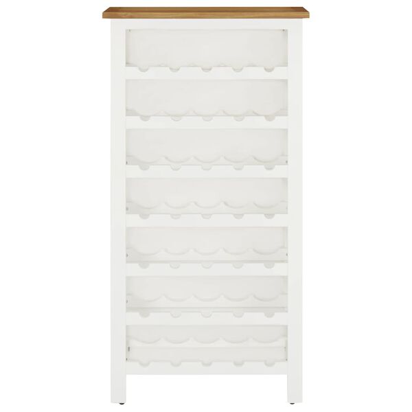 vidaXL Cantinetta per Vini 56x32x110 cm Legno Massello di Rovere