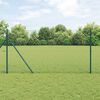 vidaXL Palo della recinzione Verde 10 x 1 m (rete 13 mm) Acciaio e PVC