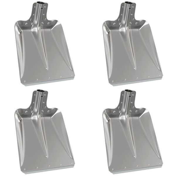vidaXL Testa di Pala 4 pcs Argento 41,5 x 32,5 cm Alluminio