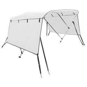 vidaXL Bimini di Prua con Pareti Laterali 3 Archi 183x(154-167)x137cm
