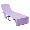 vidaXL Asciugamani per lettino 2 pcs Viola 210 x 75 cm