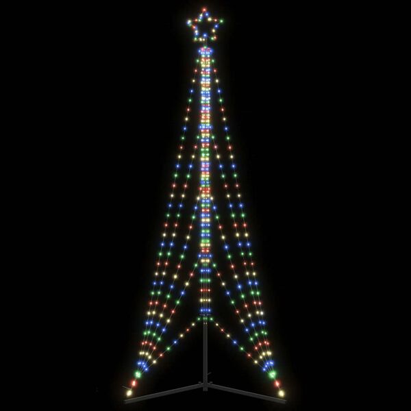 vidaXL Albero di Natale a LED 525 LED Colorato 302 cm