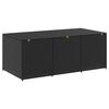 vidaXL Baule da Giardino in Polyrattan 180x90x70 cm Nero