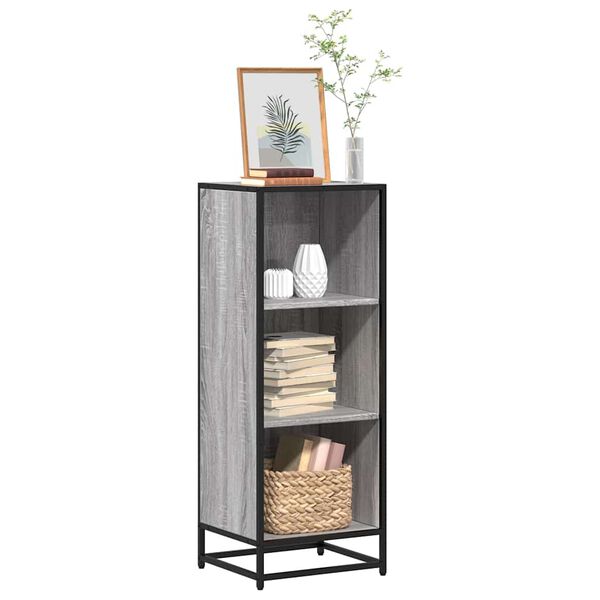 vidaXL Libreria Grigio Sonoma 40x35x107,5 cm in Legno Multistrato