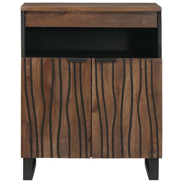 vidaXL Credenza Marrone 60 x 33 x 75 cm legno massello di mango
