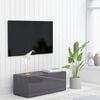 vidaXL Mobile Porta TV Grigio Lucido 80x34x30 cm in Legno Multistrato