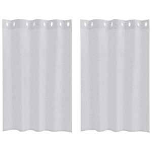 vidaXL Tenda in Velo 2 pz Grigio chiaro 140 x 140 cm Poliestere