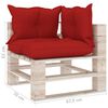 vidaXL Set Divani da Giardino Pallet 6 pz con Cuscini in Legno di Pino