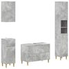 vidaXL Set di Mobili da Bagno da 4 Pezzi ARNHEM Grigio Cemento
