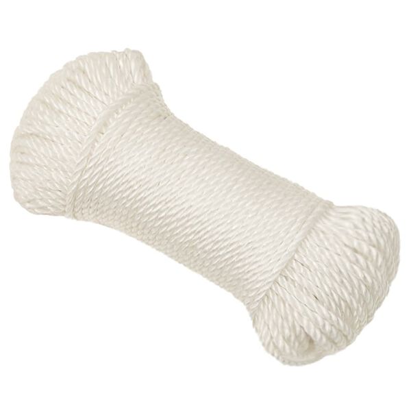 vidaXL Corda da Lavoro Bianca 3 mm 50 m in Polipropilene