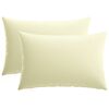 vidaXL Federa 2 pcs HEERLEN Crema 30 x 50 cm Poliestere