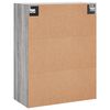 vidaXL Mobili a Parete 2 pz Grigio Sonoma 69,5x34x90 cm