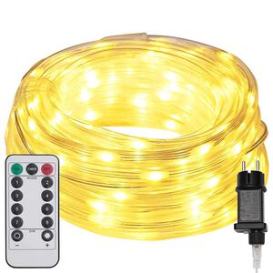 vidaXL Luce a corda con 240 LED Bianco caldo 10 m PVC