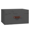 vidaXL Comodini a Muro 2 pz Grigi 40x29,5x22 cm