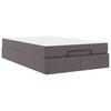 vidaXL Struttura letto con materasso Altro 2 pcs Grigio PVC