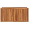 vidaXL Letto Rialzato 100x50x50 cm in Legno Massello di Teak