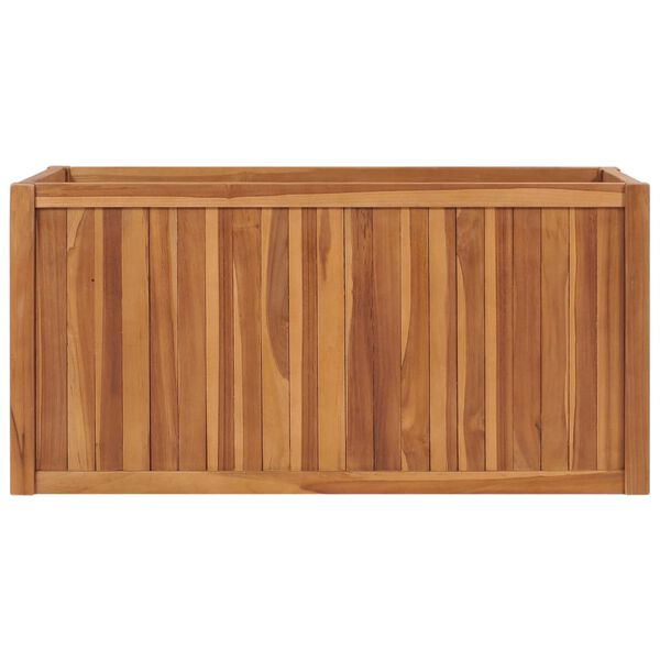 vidaXL Letto Rialzato 100x50x50 cm in Legno Massello di Teak
