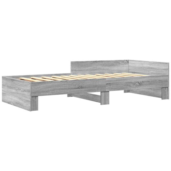 vidaXL Giroletto Grigio Sonoma 100x200 cm in Legno Multistrato