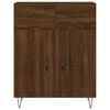 vidaXL Credenza Rovere Marrone 69,5x34x90 cm in Legno Multistrato