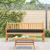 vidaXL Set di Cuscini per Pallet 2 pcs Nero 180 x 40 x 8 cm